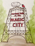 Rotary Trail sign - drawing