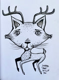Inktober Day 5, 2025 "Deer"
