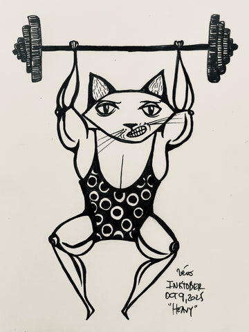 Inktober Day 9, 2025 "Heavy"