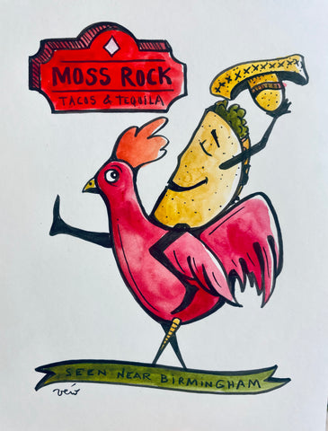 Moss Rock Tacos - drawing