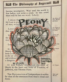 Botanical Inktober Day 25, 2024 "Peony"