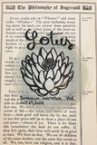 Botanical Inktober Day 24, 2024 "Lotus”