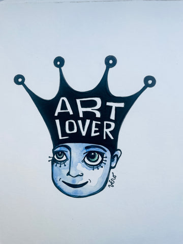 Art Lover - original drawing