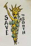 Save the South - original drawing