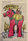 Sweden - Dala - original drawing.