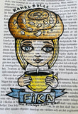 Sweden - Fika - original drawing.
