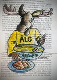 Sweden - Årtsoppa Elk - original drawing.