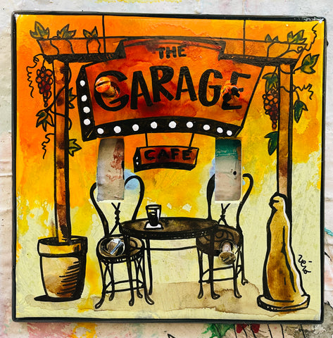 Double Light Switch Plate - The Garage Cafe