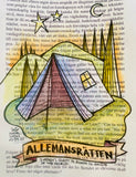 Sweden - Allemansrätten Elk - original drawing.