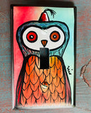 Single Light Switch Plate - Owl