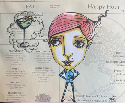 Menu drawing - Juniper