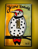 Single Light Switch Plate - Yellow Hammer Bird