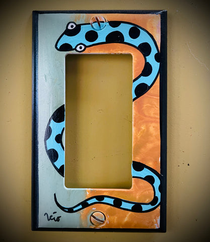 Single Light Switch Plate (Frame style) - Snake