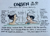 Japan series - Onsen - original drawing