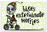 Sticker - Bikes Exterminate Worries
