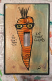 Single Light Switch Plate - If you can't read this, eat more carrots!
