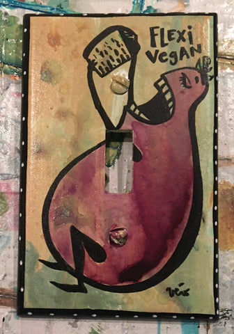 Single Light Switch Plate - Flexivegan