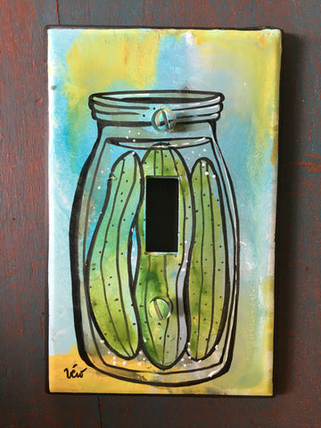 Single Light Switch Plate - Pickles!