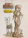 A Sandwich at the Garage - drawing