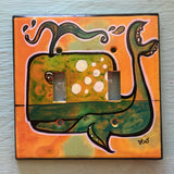 Double Light Switch Plate - Moby