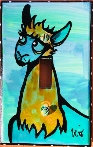 Single Light Switch Plate - Lama