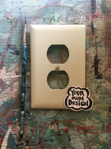 Outlet plate - Custom painted