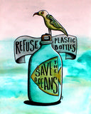 Print - Refuse plastic bottles