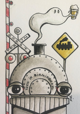 Ghost Train Brewery - drawing