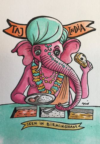 Taj India Lunch Buffet - drawing