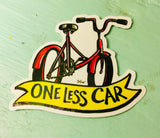 Sticker - one less car